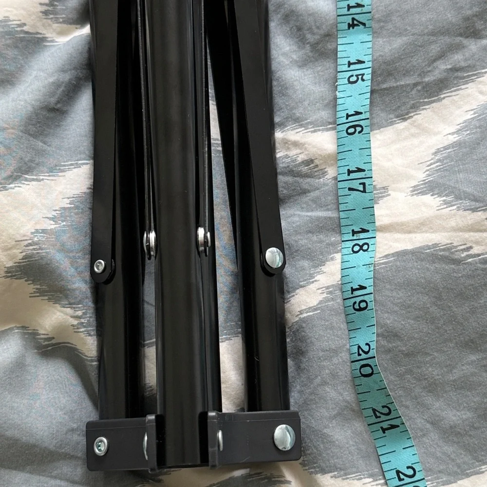 Foldable Black Tripod Stand with Phone Mount